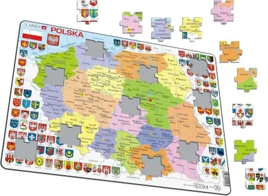 Larsen, Mapa Polska polityczna, układanka maxi