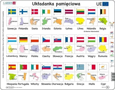 Larsen, Unia Europejska - Flagi, stolice, puzzle ramkowe