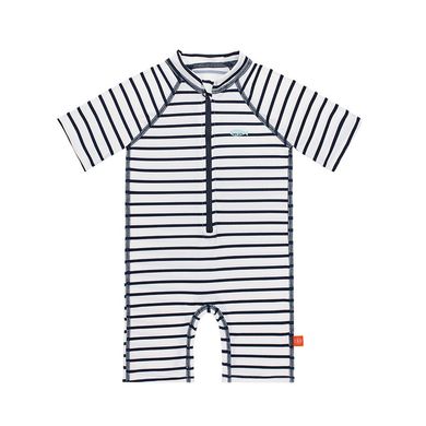 Lassig, Striped boys, kombinezon do pływania z krótkim rękawem, UV 50+, 12-18m