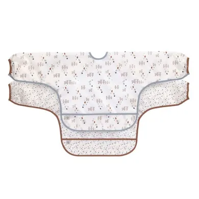 Lassig, Tiny Farmer, zestaw śliniaków z długim rękawem, owieczka, 6m+, 2 szt.