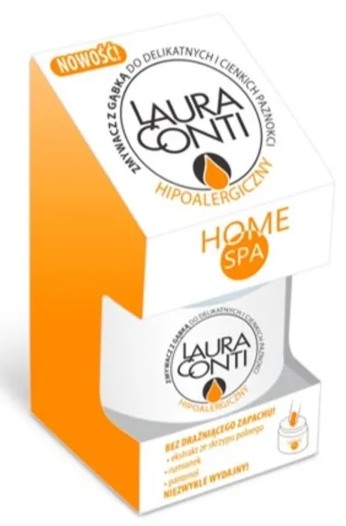 Laura Conti, Home Spa, zmywacz do paznokci z gąbką, 50 ml