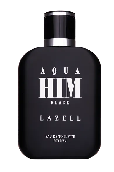 Lazell, Aqua Him Black For Men, woda toaletowa, spray, 100 ml