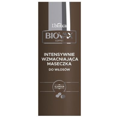 L`biotica, Biovax Glamour Coffee, maseczka do włosów intensywnie wzmacniająca, kawa i proteiny kaszmiru, 150 ml