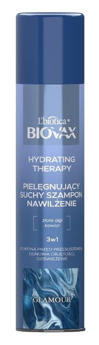 L`biotica Biovax, Glamour, pielęgnujący suchy szampon nawilżenie 3w1, hydrating therapy