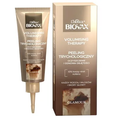 L`biotica Biovax, Glamour Volumising Therapy, peeling trychologiczny do każdego rodzaju włosów i skóry głowy, 100 ml