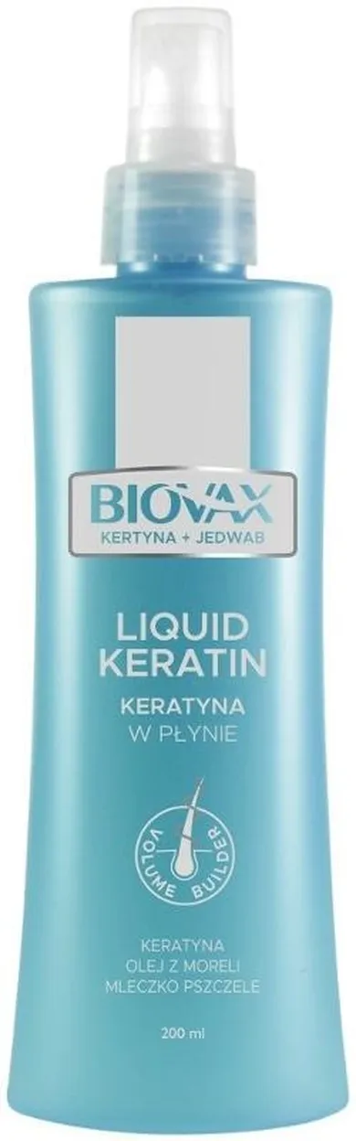 L`biotica, Biovax, keratyna w płynie, keratyna i jedwab, 200 ml