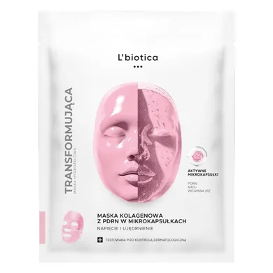 L'biotica, maska kolagenowa z PDRN w mikrokapsułkach, napięcie i ujędrnienie, 1 szt.