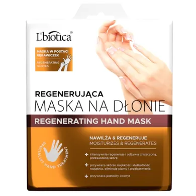 L'biotica, regenerująca maska na dłonie, 1 para