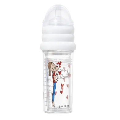 Le Biberon Français, zestaw butelek dla noworodków i niemowląt, Mama, 2-210 ml + 1-360 ml