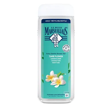 Le Petit Marseillais, Kremowy, żel pod prysznic, Kwiat Tiare, 400 ml