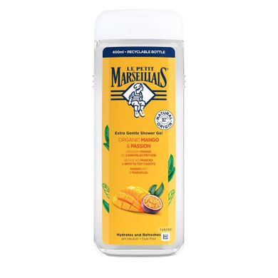 Le Petit Marseillais, Kremowy, żel pod prysznic, Mango Bio & Marakuja, 400 ml