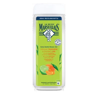 Le Petit Marseillais, żel pod prysznic, mandarynka i limonka, 400 ml