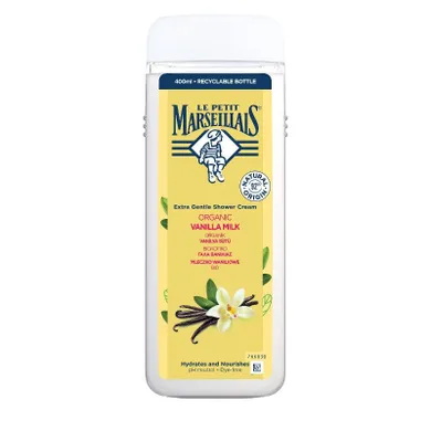 Le Petit Marseillais, żel pod prysznic, mleczko waniliowe, 400 ml