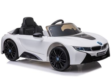 Lean Cars, BMW i8 Coupe, pojazd na akumulator, biały