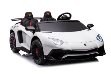 Lean Cars, Lamborghini XXL pojazd na akumulator, A8803, biały