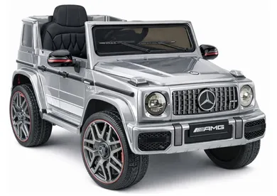 Lean Cars, Mercedes AMG G 63, pojazd na akumulator, srebrny lakierowany