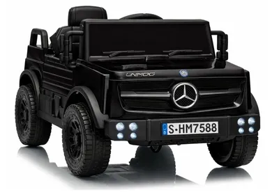 Lean Cars, Mercedes Unimog, pojazd na akumulator, HM7588 6V4Ah, czarny