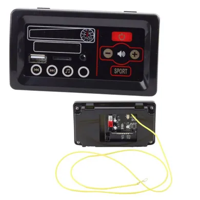 Lean Cars, panel muzyczny do pojazdu na akumulator, 12V