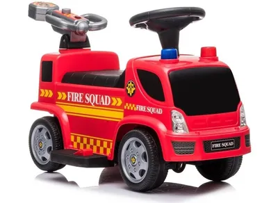 Lean Cars, straż pożarna, jeździk na akuulator z armatką na bańki mydlane