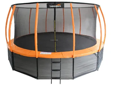 Lean Sport, Best, trampolina, 12ft, czarno-pomarańczowa