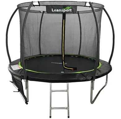 Lean Sport, Max, trampolina, 10ft, czarno-zielona