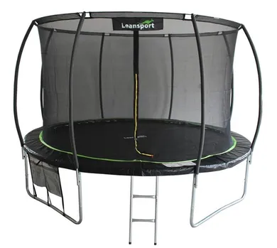 Lean Sport, Max, trampolina, 12ft, czarno-zielona