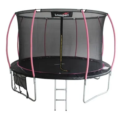 Lean Sport, Max, trampolina, 14ft, czarno-różowa