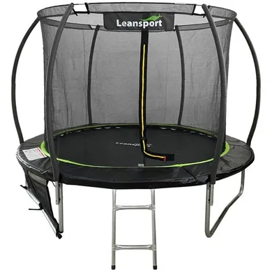 Lean Sport, Max, trampolina, 8ft, czarno-zielona