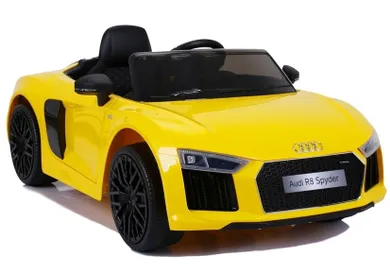 Lean Toys, Audi R8, pojazd na akumulator, żółty