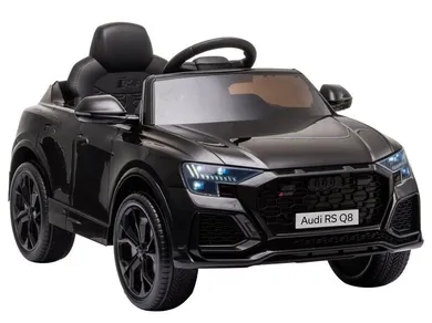 Lean Toys, Audi RS Q8, pojazd na akumulator, czarny