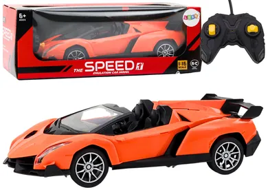 Lean Toys, auto sportowe, pojazd zdalnie sterowany, 1:16, pomarańczowy