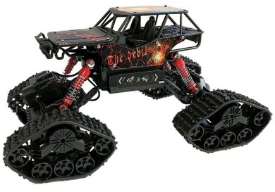 Lean Toys, auto terenowe, pojazd zdalnie sterowany 4-4, czerwony