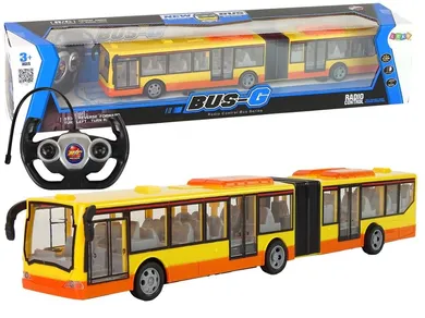 Lean Toys, autobus zdalnie sterowany, pomarańczowy, 44 cm