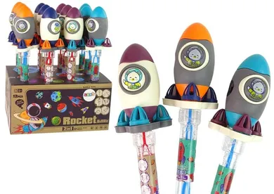 Lean Toys, bańki mydlane, rakieta, 38 cm