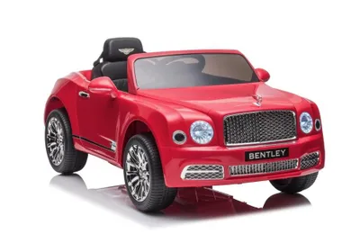 Lean Toys, Bentley Mulsanne, pojazd na akumulator, czerwony lakierowany