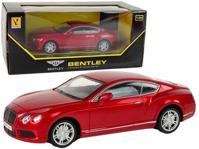 Lean Toys, Bentley z napędem, czerwony, 1:24