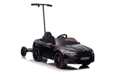 Lean Toys, BMW M5, pojazd na akumulator z platformą dla rodzica, czarny lakierowany