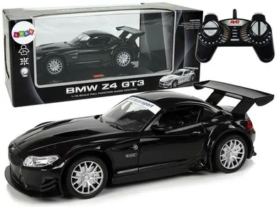 Lean Toys, BMW Z4 GT3, pojazd zdalnie sterowany, czarny, 1:18