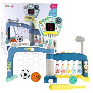 Lean Toys, bramka dla malucha, tablica led, zestaw 5w1