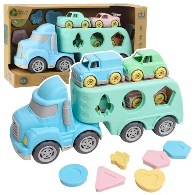 Lean Toys, ciężarówka transporter z autkami