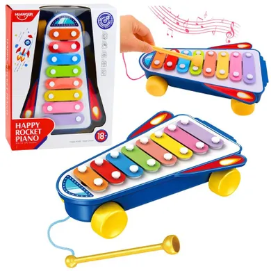 Lean Toys, cymbałki na kółkach, rakieta
