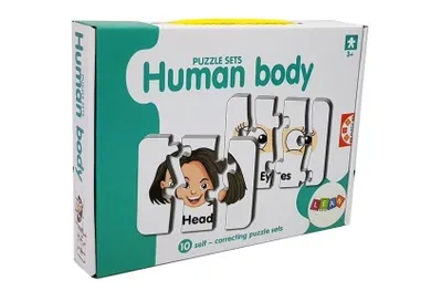 Lean Toys, części ciała, puzzle edukacyjne, 10 elementów