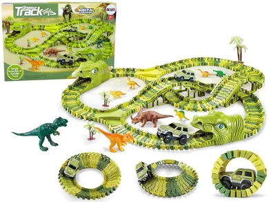 Lean Toys, Dino Park, tor samochochodowy z figurkami