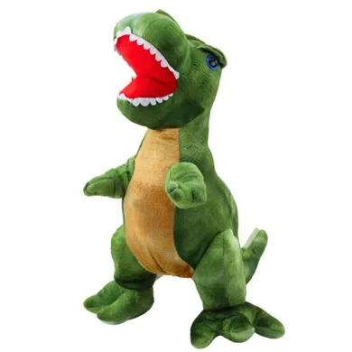 Lean Toys, dinozaur, maskotka, zielony z teksturą skróry, 45 cm