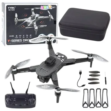 Lean Toys, dron Y329 kamera hD wI-FI światło lED czarny