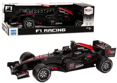 Lean Toys, F1 Racing, pojazd wyścigowy z napędem, 1:10, czarny