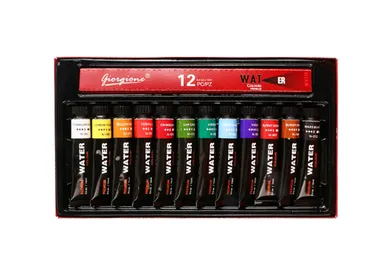 Lean Toys, farby akrylowe w tubce, 12 kolorów