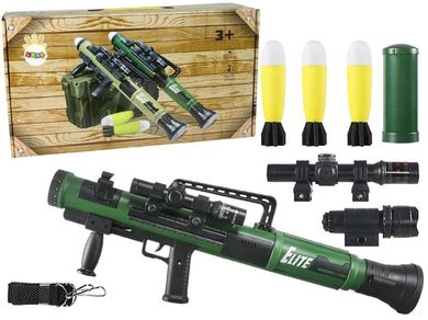Lean Toys, granatnik RPG pociski, wyrzutnia ze światłem i dźwiękiem