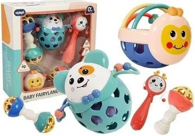 Lean Toys, grzechotki, gryzaki, miękkie, 5 szt.