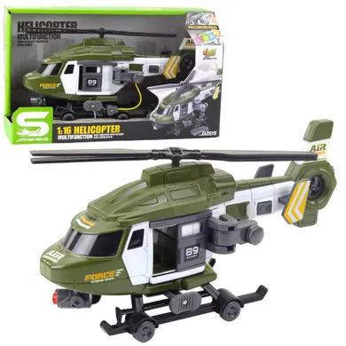 Lean Toys, helikopter wojskowy, pojazd interaktywny, 1:16
